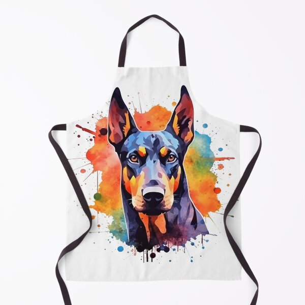 Item preview, Doberman Pinscher | Colorful Watercolor Design #3 designed and sold by MatsurexDesigns.
