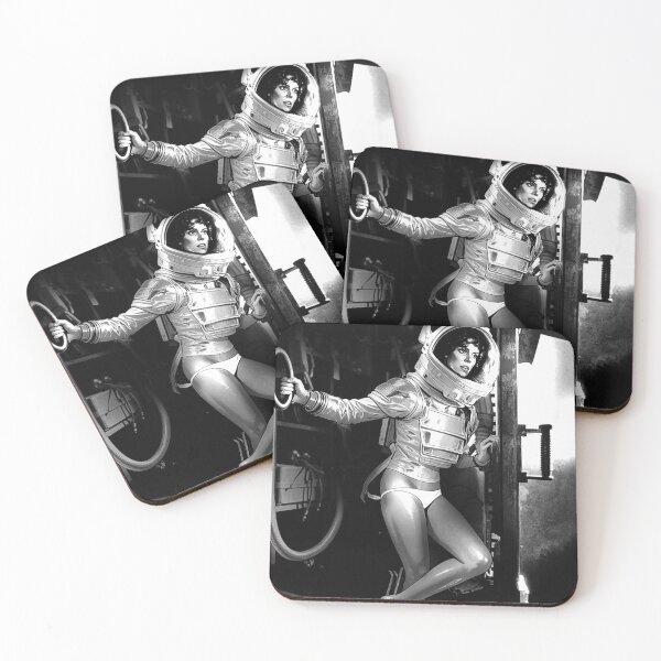 Item preview, Alien's Queen of Hearts- RIPLEY (Black and White) designed and sold by CleverCulture.
