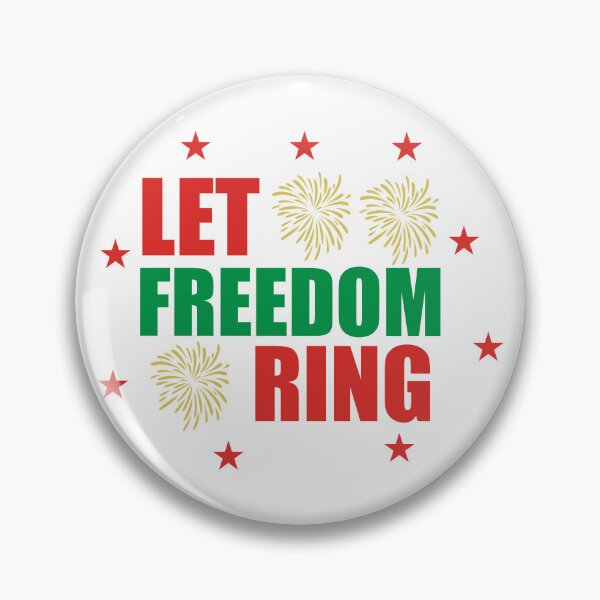 Item preview, Let Freedom Ring - Patriotic Christmas Bells Quote designed and sold by FuzionRaptor.