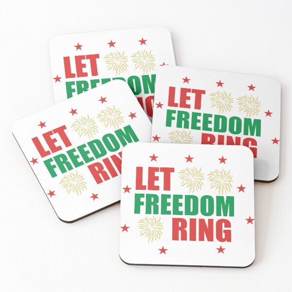 Item preview, Let Freedom Ring - Patriotic Christmas Bells Quote designed and sold by FuzionRaptor.