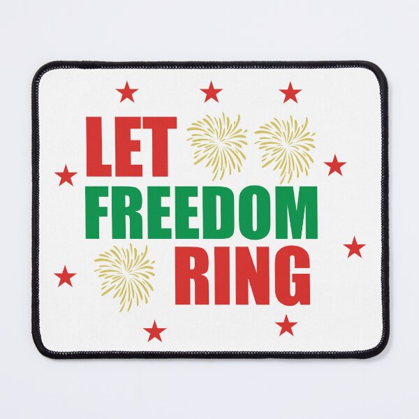 Item preview, Let Freedom Ring - Patriotic Christmas Bells Quote designed and sold by FuzionRaptor.