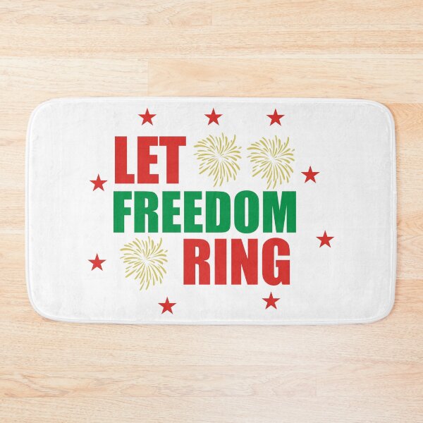 Item preview, Let Freedom Ring - Patriotic Christmas Bells Quote designed and sold by FuzionRaptor.
