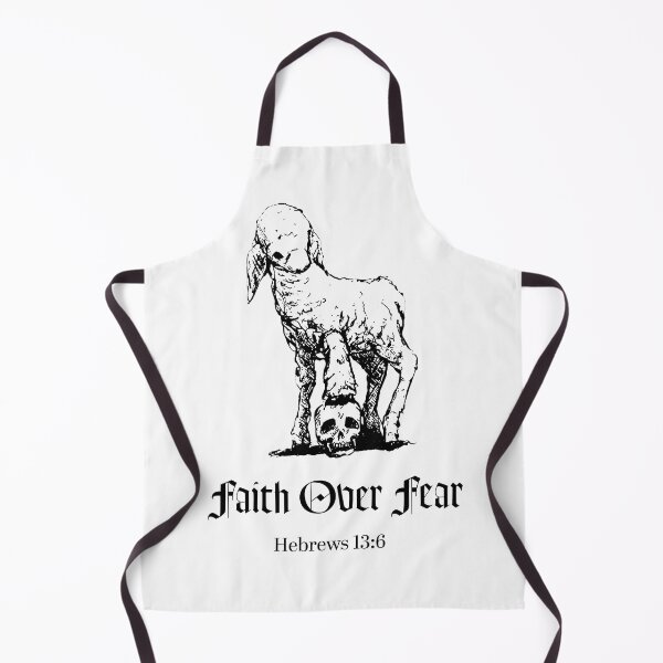 Item preview, Faith Over Fear Dark Biblical Skull Art designed and sold by Streetwear Clothing | Fit Life.