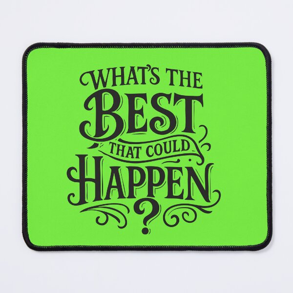 Item preview, What’s the Best That Could Happen – Inspirational Hand Lettering Design designed and sold by RetroChill.