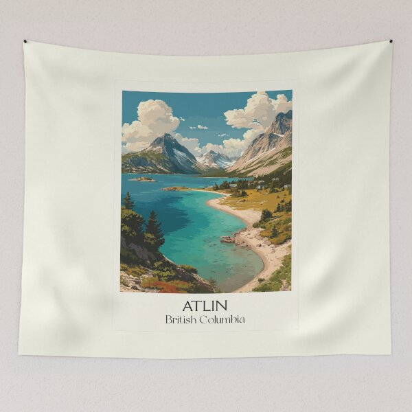 Item preview, Atlin British Columbia | "Little Switzerland" Lake Art Print designed and sold by TuncGK.