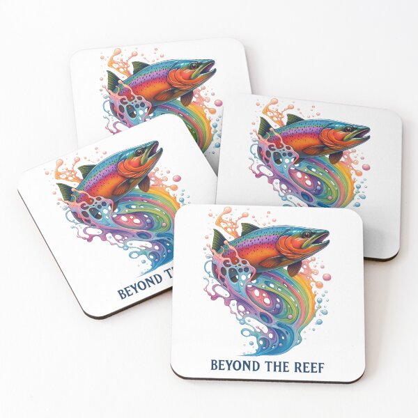 Item preview, Color Splash Rainbow Trout | Vibrant Fishing Art for Ocean and River Lovers designed and sold by FUIRY .