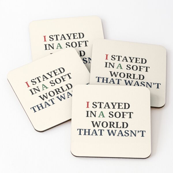 Item preview, I Stayed Soft in a World That Wasn’t – Aesthetic Emotional Quote designed and sold by GracefulPODshop.