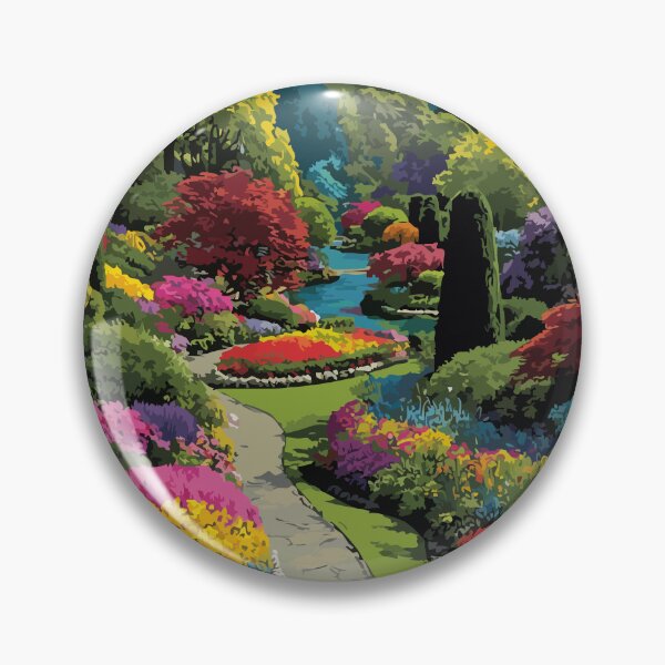 Item preview, Butchart Gardens BC | Vancouver Island Floral Art Print designed and sold by TuncGK.