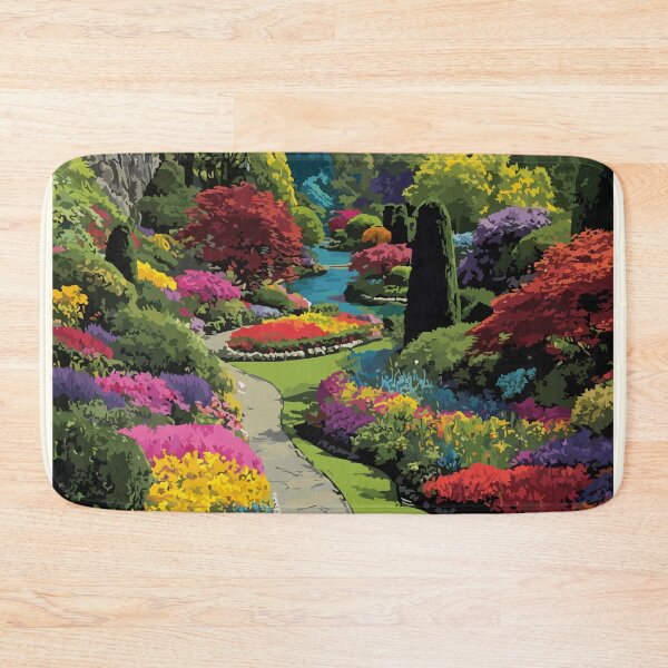 Item preview, Butchart Gardens BC | Vancouver Island Floral Art Print designed and sold by TuncGK.