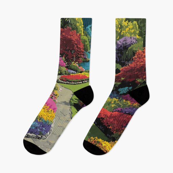 Item preview, Butchart Gardens BC | Vancouver Island Floral Art Print designed and sold by TuncGK.