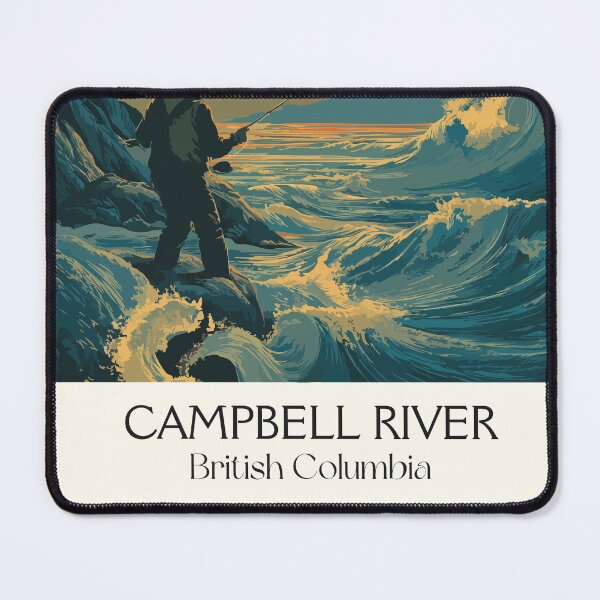 Item preview, Campbell River BC | Salmon Fishing Capital Art Print designed and sold by TuncGK.