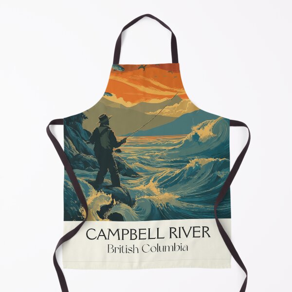 Item preview, Campbell River BC | Salmon Fishing Capital Art Print designed and sold by TuncGK.
