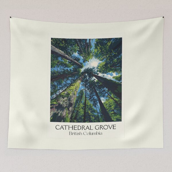 Item preview, Cathedral Grove BC | Ancient Douglas Fir Forest Art Print designed and sold by TuncGK.