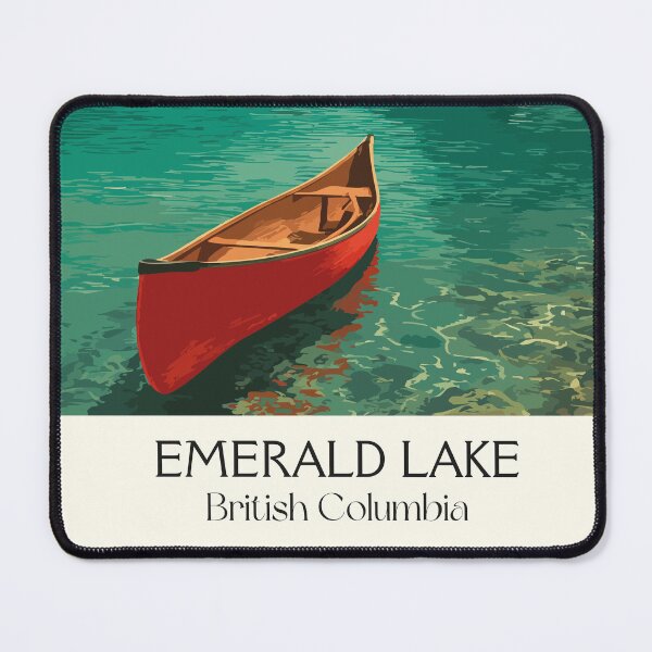 Item preview, Emerald Lake BC | Yoho National Park Canoe Art Print designed and sold by TuncGK.