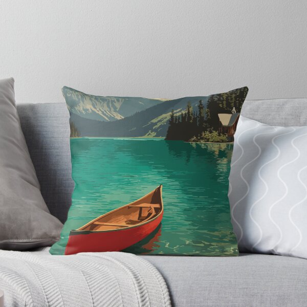 Item preview, Emerald Lake BC | Yoho National Park Canoe Art Print designed and sold by TuncGK.
