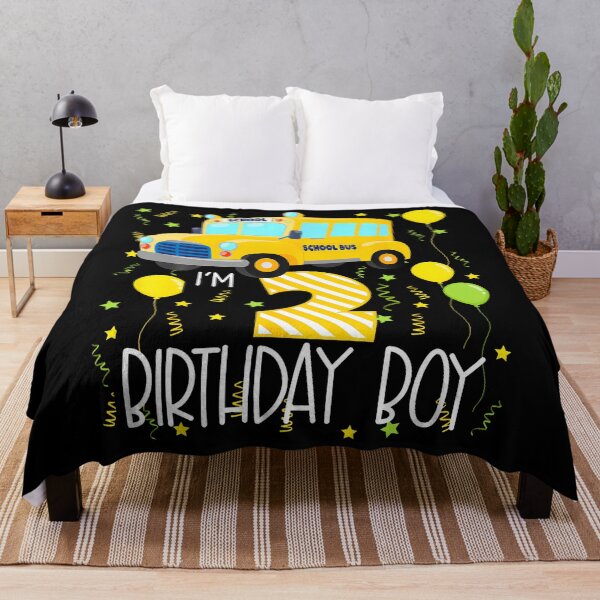 Item preview, I'M 2 Birthday Boy School Bus Kids 2Nd Birthday Party designed and sold by MadalynKiehn.