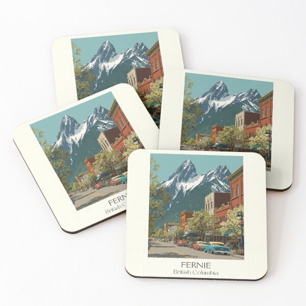 Item preview, Fernie British Columbia | Historic Rocky Mountain Town Art designed and sold by TuncGK.