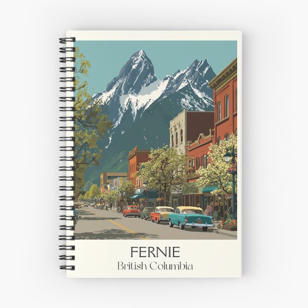 Item preview, Fernie British Columbia | Historic Rocky Mountain Town Art designed and sold by TuncGK.