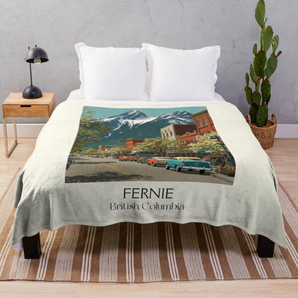 Item preview, Fernie British Columbia | Historic Rocky Mountain Town Art designed and sold by TuncGK.