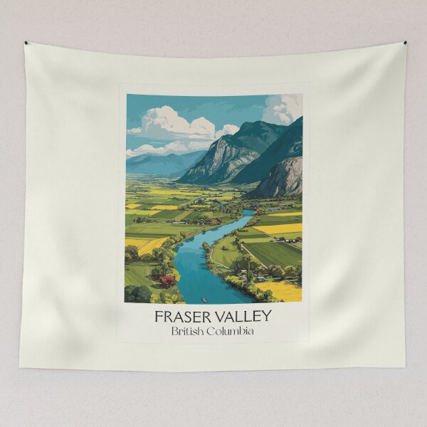 Item preview, Fraser Valley BC | Agricultural Heartland Scenery Art designed and sold by TuncGK.