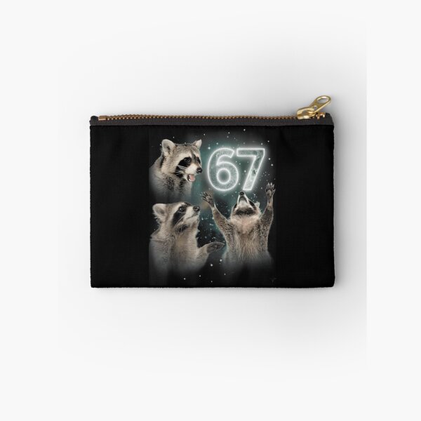 Item preview, 67 Meme Racoon Howling at The Moon 6 7 Halloween designed and sold by ivotee.