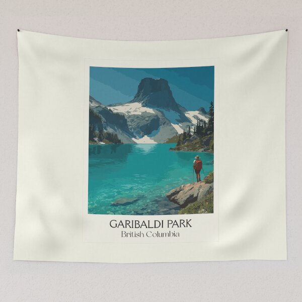 Item preview, Garibaldi Provincial Park BC | Alpine Lake & Glacier Art designed and sold by TuncGK.