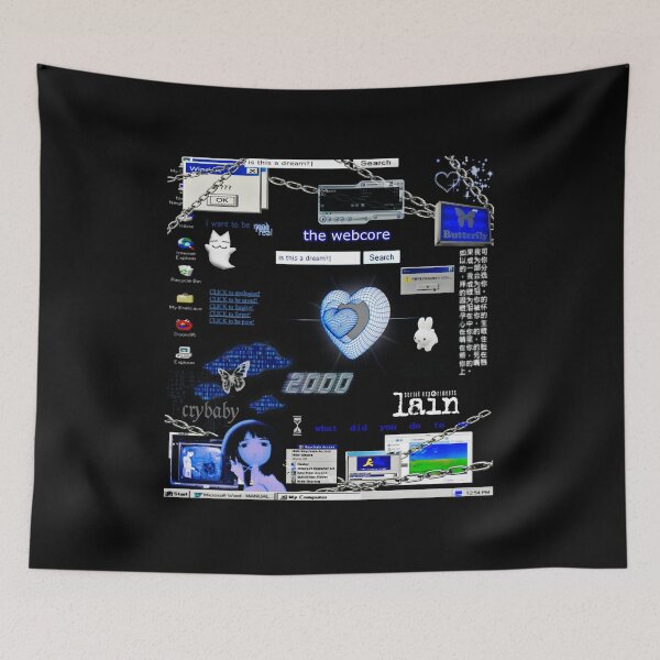 Item preview, Cybercore World Blue Aesthetic  designed and sold by Anabellaittman.