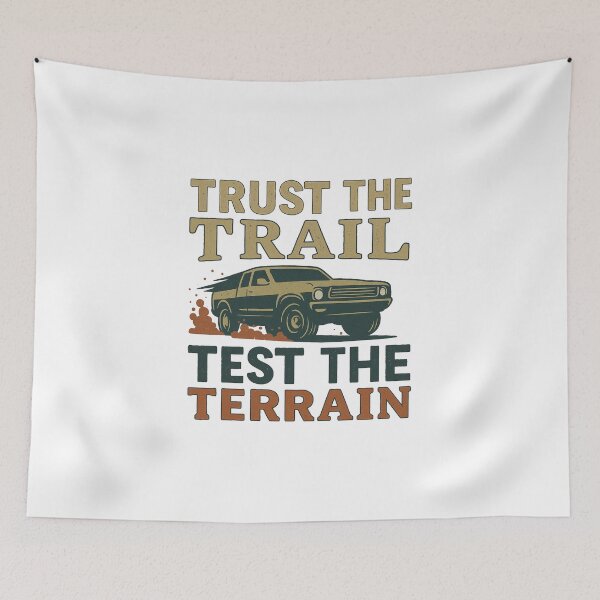Item preview, Trust the Trail Test the Terrain – Faith-Fueled Off-Road Adventure Design designed and sold by SoulThread Studio.