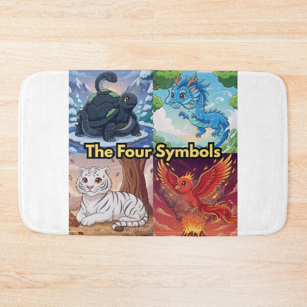 Item preview, The Four Symbols | Seiryu Suzaku Byakko Genbu designed and sold by Pets & Memes & Stuff.