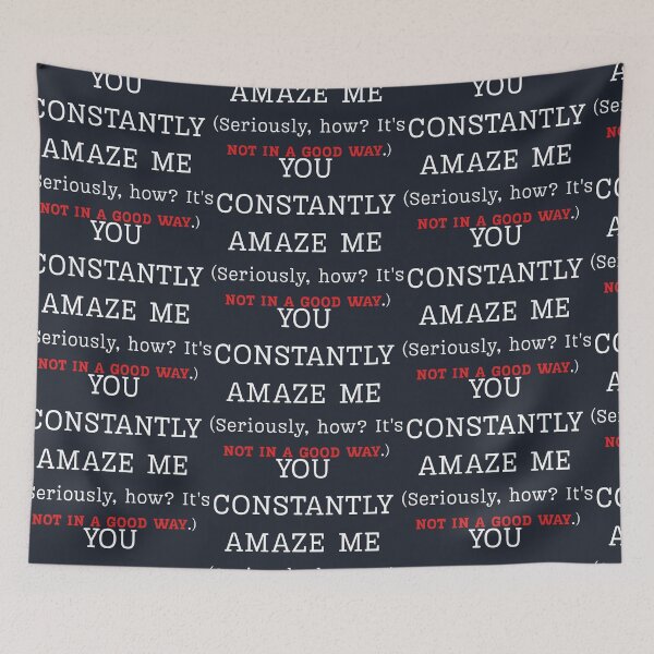 Item preview, Sarcastic Minimalist Poster with Typewriter Font and Red Emphasis designed and sold by SplashTastic.