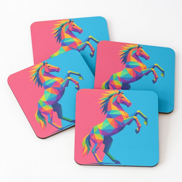 Item preview, Colorful geometric horse  designed and sold by Dogandesighn.