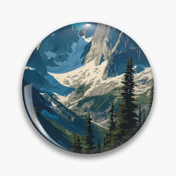 Item preview, Glacier National Park BC | Rogers Pass Alpine Scenery Art designed and sold by TuncGK.