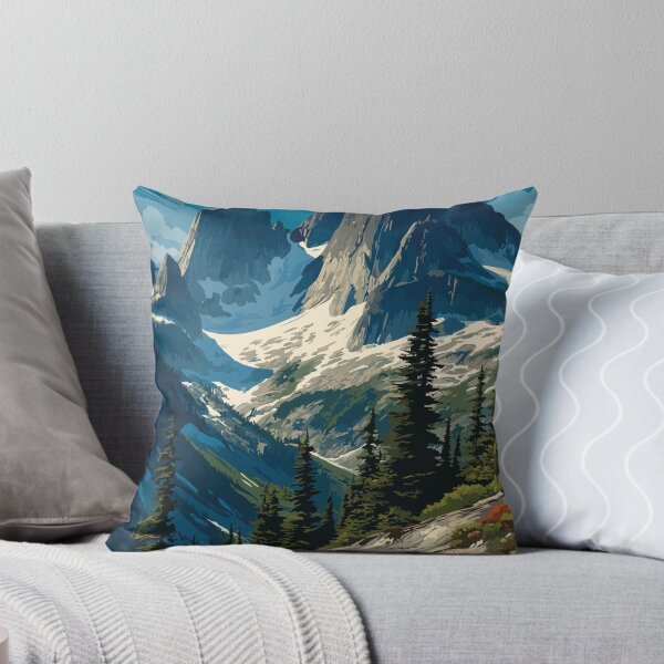 Item preview, Glacier National Park BC | Rogers Pass Alpine Scenery Art designed and sold by TuncGK.