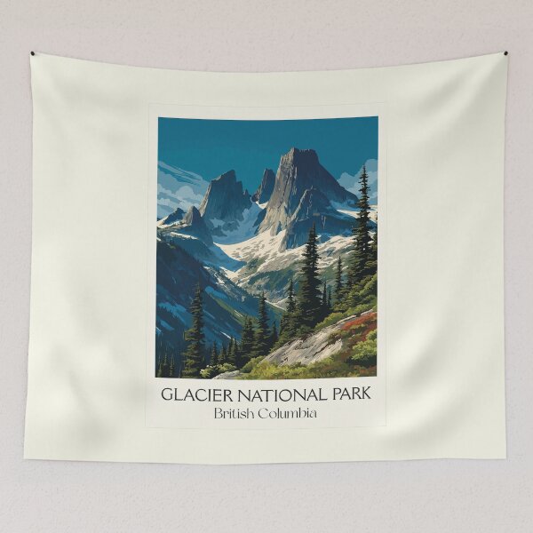 Item preview, Glacier National Park BC | Rogers Pass Alpine Scenery Art designed and sold by TuncGK.