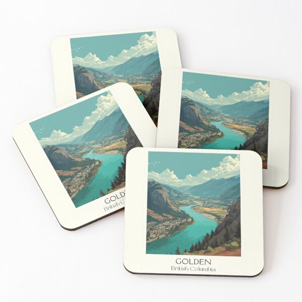 Item preview, Golden British Columbia | Kicking Horse River Valley Art designed and sold by TuncGK.
