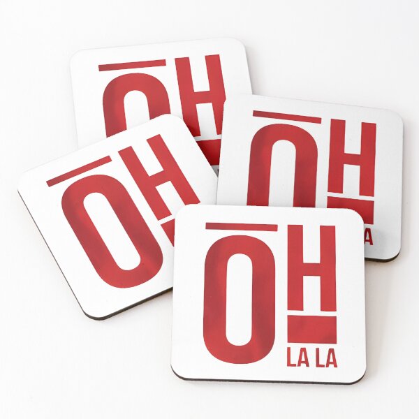 Item preview, OH LA LA Red Typography — Bold French Quote Statement Design designed and sold by Colorful-Garden.