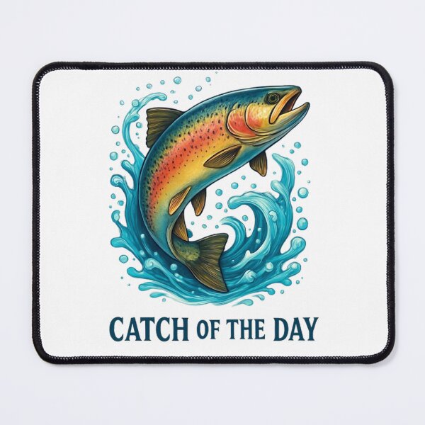 Item preview, Catch of the Day | Colorful Trout Fishing Art for Anglers and Ocean Lovers designed and sold by FUIRY .