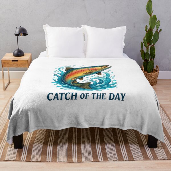 Item preview, Catch of the Day | Colorful Trout Fishing Art for Anglers and Ocean Lovers designed and sold by FUIRY .