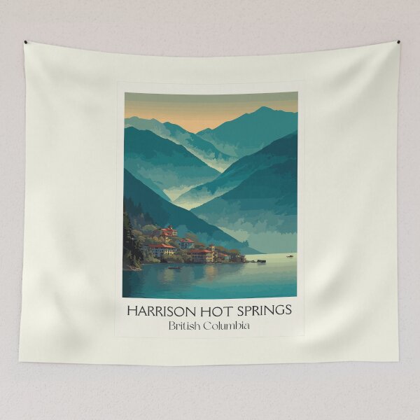 Item preview, Harrison Hot Springs BC | Fraser Valley Lake Scenery Art designed and sold by TuncGK.