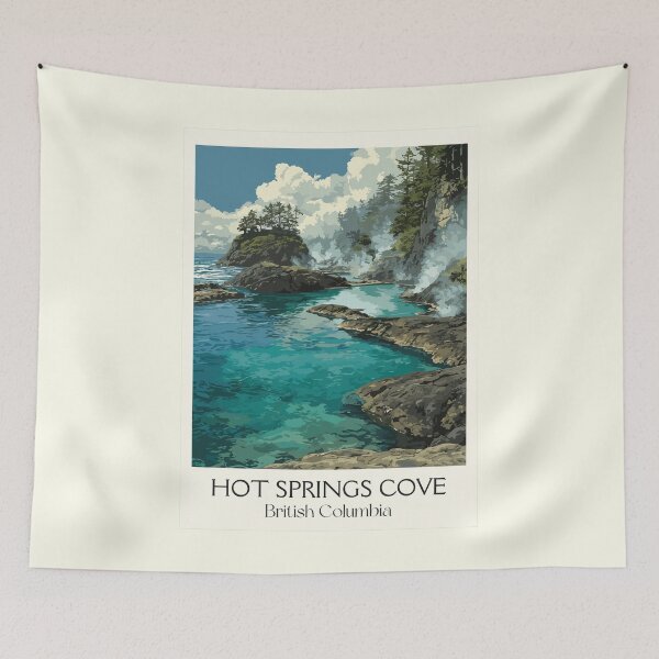 Item preview, Hot Springs Cove BC | Remote Rainforest Geothermal Art designed and sold by TuncGK.