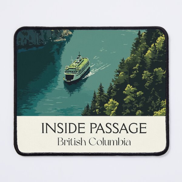 Item preview, Inside Passage BC | Coastal Ferry Route Scenery Art designed and sold by TuncGK.