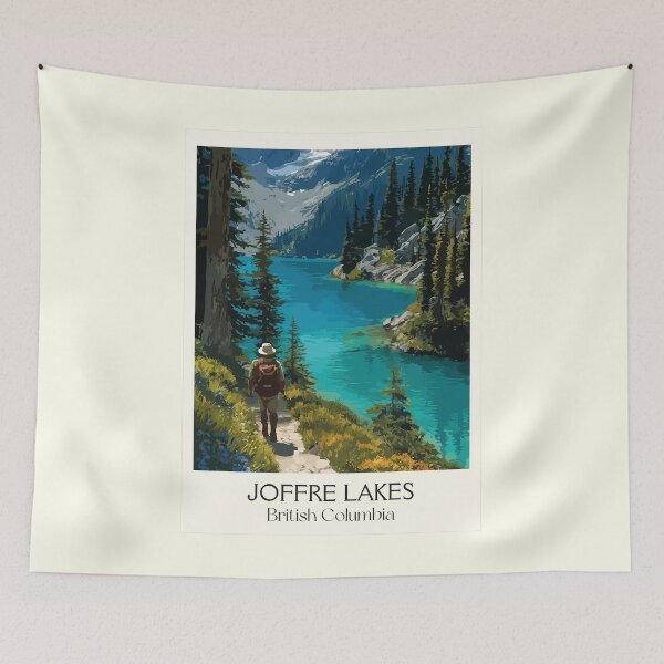 Item preview, Joffre Lakes Provincial Park | Turquoise Glacial Lake Art designed and sold by TuncGK.