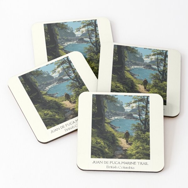 Item preview, Juan de Fuca Marine Trail | West Coast Hiking Art Print designed and sold by TuncGK.