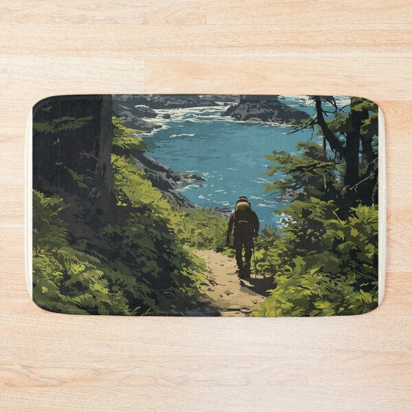Item preview, Juan de Fuca Marine Trail | West Coast Hiking Art Print designed and sold by TuncGK.