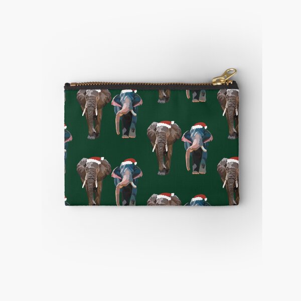Item preview, E is for Elephant Christmas, Christmas Elephant | Festive Wildlife & Animal Lover Design designed and sold by PrettylittlepastelUk.