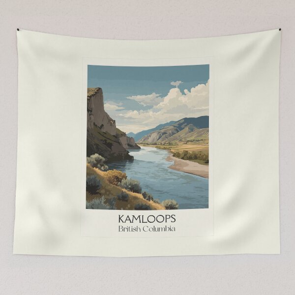 Item preview, Kamloops British Columbia | Thompson River Valley Art designed and sold by TuncGK.
