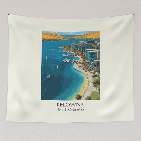 Item preview, Kelowna British Columbia | Okanagan Lake & Wine Country Art designed and sold by TuncGK.