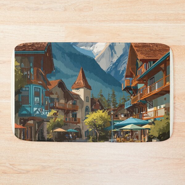 Item preview, Kimberley British Columbia | Bavarian Mountain Town Art designed and sold by TuncGK.