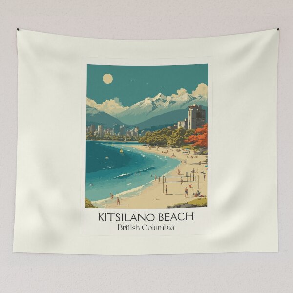 Item preview, Kitsilano Beach Vancouver BC | City Beach Lifestyle Art designed and sold by TuncGK.