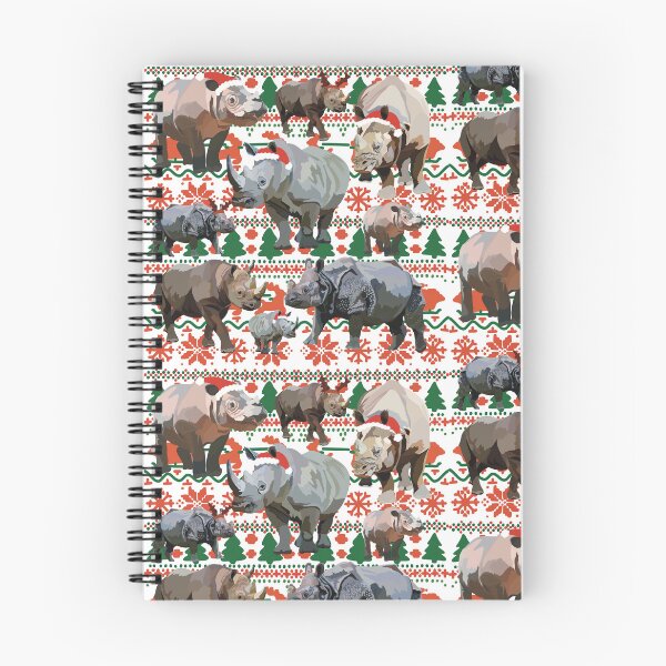 Item preview, R de Rinoceronte Navideño, Rinoceronte Navideño | Diseño festivo para amantes de la vida silvestre y los animales designed and sold by PrettylittlepastelUk.